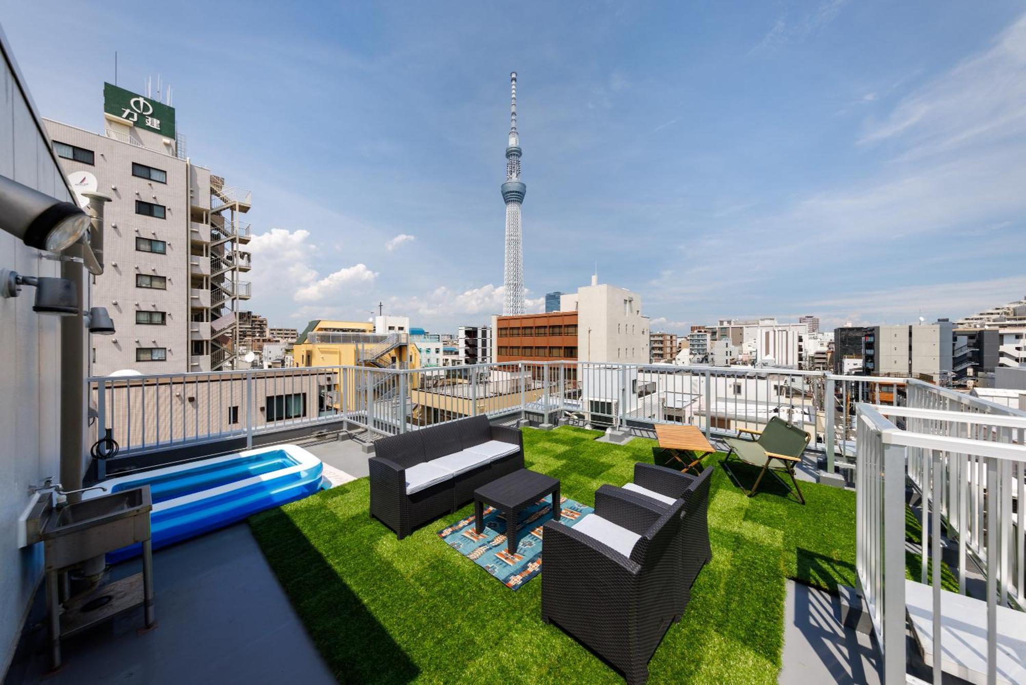 Walk To Asakusa, Sky Tree Max16p Apartment *